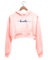 Quirkipedia Breathe YOGA Fitness, Positivity, Mindfulness Womens Crop Hoodies